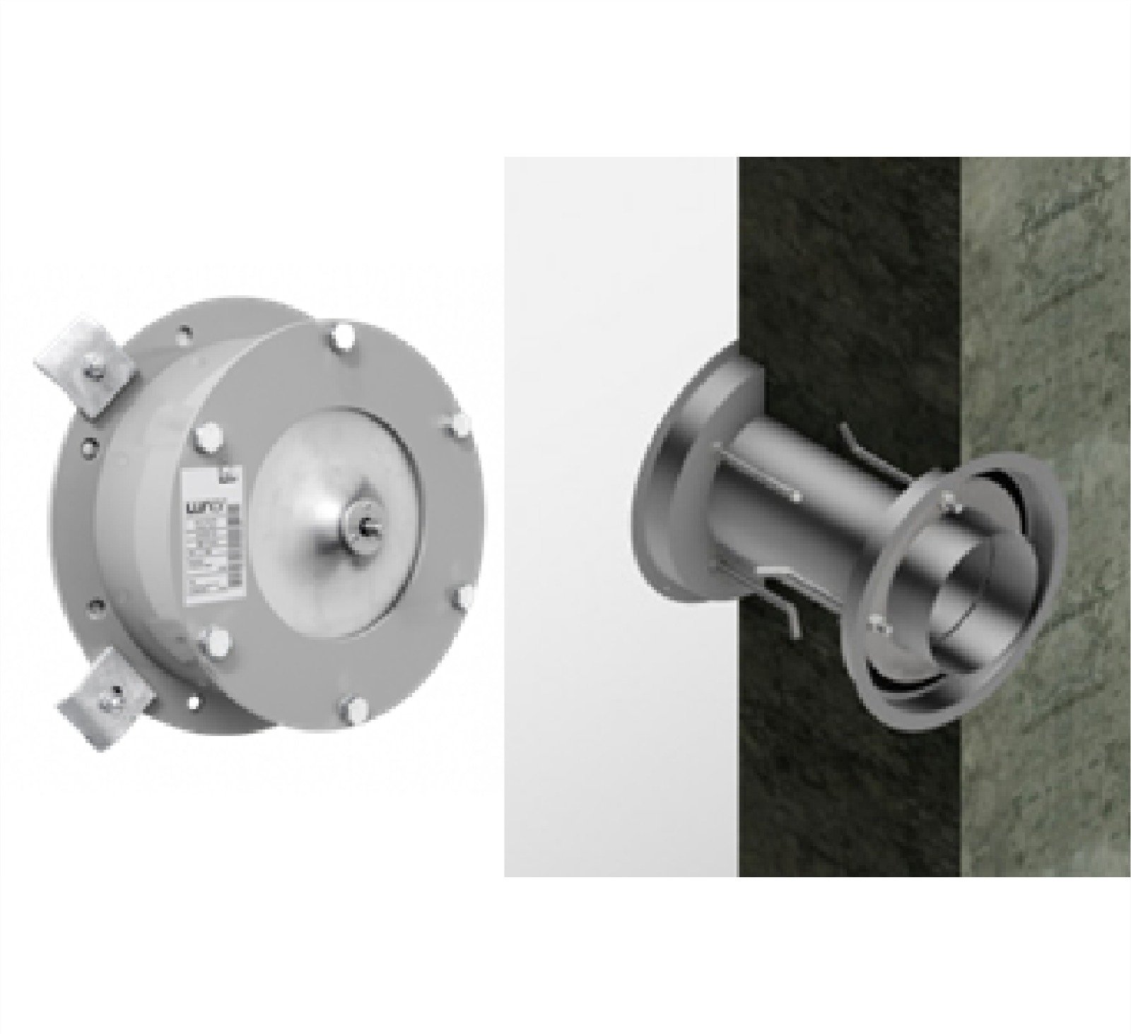 Isolation chamber showing steel, glass and insulated panels